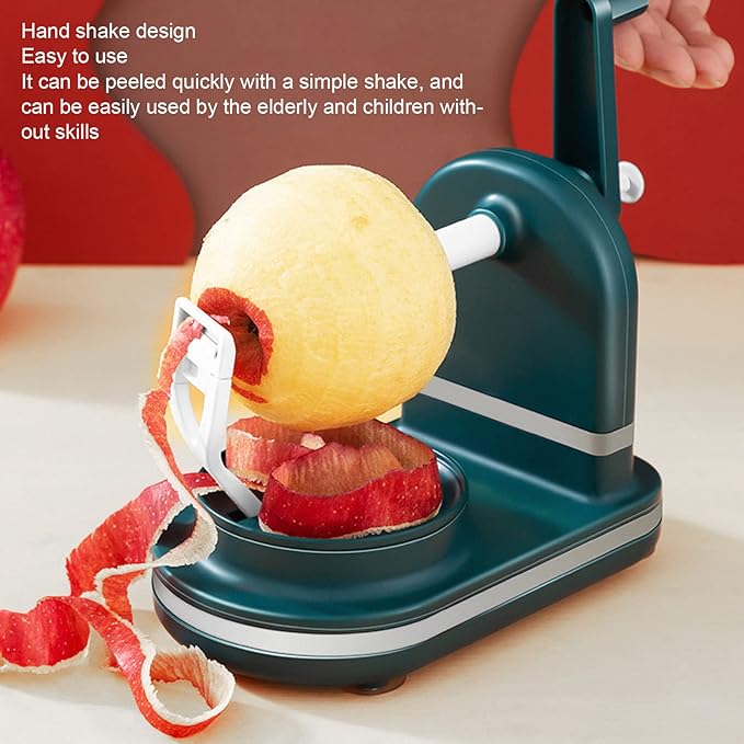 Hand Crank Fruit Peeler + Apple slicer