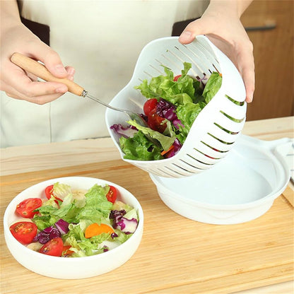 Chopper Vegetable Salad Cutter Bowl