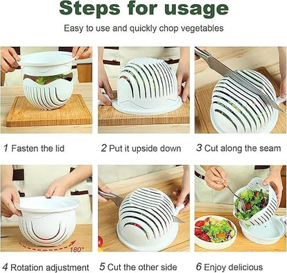 Chopper Vegetable Salad Cutter Bowl