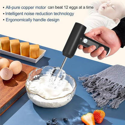 Cordless Hand Mixer- Electric Whisk USB Rechargeable