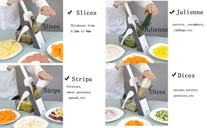 5 in 1 Manual Vegetable Chopper