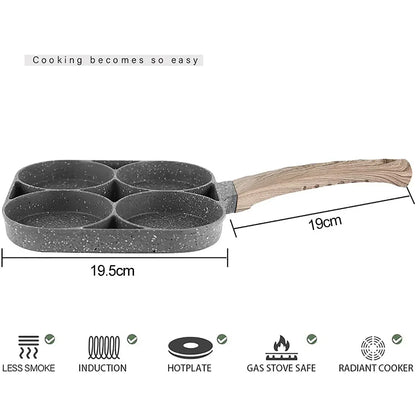 4 Hole Frying Pan