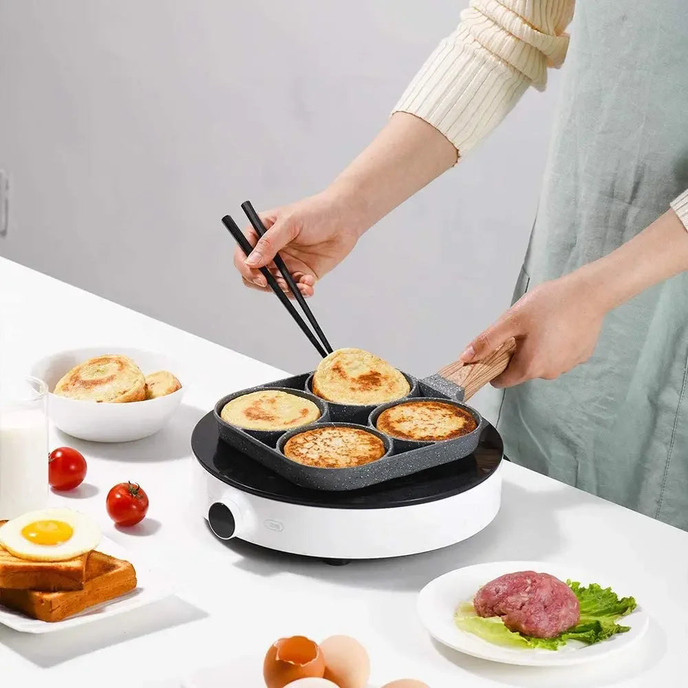 4 Hole Frying Pan