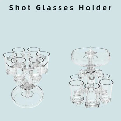 6 Shot Glass Dispenser And Holder