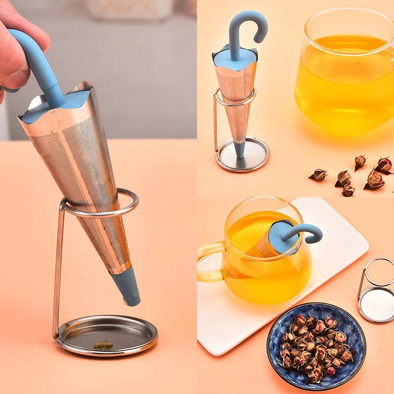 3 Colors Umbrella Shape Tea Infuser