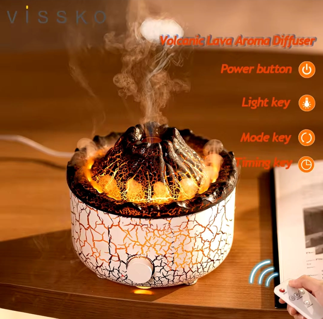 Flame Volcano Aromatherapy Humidifiers Diffuser